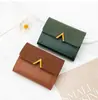 Nuevo Tarjetero y Billetera Compacta para Mujer Estilo Coreano Plegable en Tres Mini Estuche para Tarjetas con Múltiples Ranuras