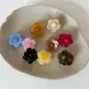 Mini presilha de cabelo acetato floral colorida para meio rabo de cavalo para mulheres 2026 presilha de garra presilha tubarão acessório de cabelo