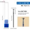 Broca de Diamante para Preparación de Uñas, Diámetro de Vástago de 2.35 mm, Universal para Eliminar Cutículas, Broca de Diamante para Uñas