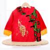 Mono de pana para bebé, traje Tang para niños y niñas, antidesgaste, otoño e invierno, rojo, impermeable, para Año Nuevo, ropa de comida de Año Nuevo