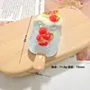 Novos Picolés de Creme de Frutas Acessórios de Resina Corrente para Celular DIY Fivela de Chaveiro Pendente de Bolsa Materiais de Joias Criativas Feitos à Mão