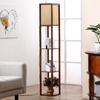 Lámpara de pie china estante de almacenamiento simple moderno lámpara de mesita de noche dormitorio lámpara de sala de estar estudio lámpara estantería decorativa
