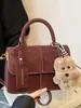 Bolso de Mano Pequeño Moderno y Único para Mujer 2025 Invierno Nueva Moda Bolso Cuadrado Pequeño de Viaje Bolso de Hombro de Alto Valor