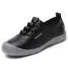 Nuevos Zapatos de Madre de Cuero Suave de Moda 2026 Primavera y Otoño Versátiles Planos Blancos Zapatillas Ligeras Casuales Zapatos para Mujer