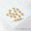 CCB Estrella de Cinco Puntas Chapada en Oro Estrella Dorada Cuentas Espaciadoras de Corazón Accesorios para Joyería de Collares Pulseras Pendientes DIY