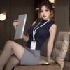 Lencería Sexy con un Ambiente Joven y Juguetón, Vestido Bodycon Estilo Secretaria, Uniforme de Auxiliar de Vuelo, Atuendo para Discoteca y Camisón 2388