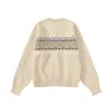 Yidao Vintage Otoño 2026 Nueva Colección: Cárdigan de Punto Fair Isle, Estilo Unisex, Suéter Oversize