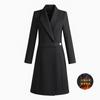 Abrigo de Invierno Acolchado Grueso de Lana Ropa Exterior Profesional Ropa Exterior de Lana Ropa Exterior de Largo Medio para Mujer Departamento de Ventas de Joyería Ropa de Trabajo