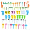 Tenedor de Fruta de Dibujos Animados para Niños Desechable Letrero Bento Traje Estilo Japonés Anime Letrero de Fruta Jirafa Animal Tenedor Traje