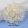 4-10cm fábrica em estoque camélia borda queimada flor chapelaria tecido flor feita à mão acessórios flor de tecido acessórios DIY broche