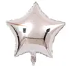 Balão de alumínio de 18 polegadas em formato de coração de amor, estrela de cinco pontas, cor sólida, para casamento, festa de aniversário, fabricantes de balões de alumínio decorativos, atacado