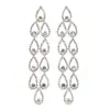 Comércio exterior novos brincos de strass AAA personalidade europeia e americana brincos brincos de gota totalmente cravejados de diamantes brincos de noiva E370