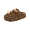 Lindas Pantuflas de Lana de Cordero Baotou de Gato para Mujer para Exterior 2024 Nuevo Otoño e Invierno Fondo Grueso Cálidas Pantuflas de Algodón Slip-on