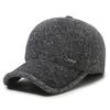 Gorra para Hombre en Otoño e Invierno, a Prueba de Frío y Cálida, Adecuada para Personas de Mediana Edad y Mayores, Gorra de Béisbol con Visera, Gorra de Algodón a Prueba de Viento para Proteger los Oídos en Viajes al Aire Libre