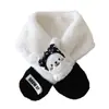 Gorro Yipan para Niños Otoño e Invierno Conejito Lindo Bufanda Cruzada Calidez Espesa y Protección contra el Frío Bufanda Acolchada para Bebé