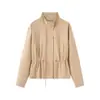 Chaqueta de Verano para Mujer de Cintura Baja Nueva Llegada RA Europea y Americana UNIZE Vintage Simple con Cordón y Mangas Abullonadas 2026 Delgada