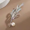 Broche sentido sênior nicho versão coreana de zircônio trigo corsage de alta qualidade criativo acessórios de vestuário acessórios de casaco à vista atacado