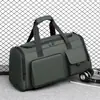 Nueva bolsa deportiva y de fitness con compartimentos separados para artículos húmedos y secos, gran capacidad, bolsa de equipaje de nailon, ligera para viajes cortos, adecuada para viajes de negocios