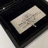 Anillo de plata con cuentas y lazo de diseño de nicho para mujer, dulce, lindo, con personalidad, moderno y combinable.