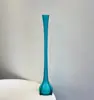 Jarrón Angosto de Vidrio Colorido Estilo Vintage Ins, Pieza Decorativa Hecha a Mano para Exportación