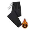 Calça Casual Masculina Plus Size para Comércio Exterior, Confortável, Respirável, Forrada com Fleece, Perna Reta, Calça Jogger, Calça Esportiva para Estudantes Outono/Inverno