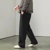 Calça banana estilo americano, calça esportiva casual de cintura média para outono para homens, nova, de corte solto, com bom caimento, perna reta, comprimento total, moletom, moderna