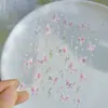 Colección de Pegatinas para Uñas Mariposa: Nuevas Calcomanías Adhesivas para Uñas de Mariposa Blanca Delgadas Flexibles con Relieve de Hada Nuevas de Moda al por Mayor