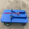 Carro eléctrico de cuatro ruedas de mano, carro plano de rotación de almacén, camión plano de batería de cuatro ruedas agrícola