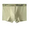 Roupa íntima masculina de algodão puro, cueca boxer respirável para meninos, shorts boxer de cintura média para jovens, shorts de primavera e outono para homens