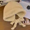 Bolsas con pasamontañas de lana, gorro de peluche Lei Feng, gorro de punto cálido con protección para los oídos para niños en invierno