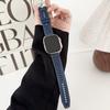 Adequado para Apple Watch iWatch9 fivela japonesa novos adesivos de silicone pulseira de nylon pulseira de relógio de maçã