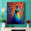 Transfronterizo 5D más vendido estilo nacional Pintura de diamantes de pavo real diamante redondo diamante completo diamante cuadrado sala de estar dormitorio pintura decorativa DIY venta al por mayor
