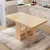 Nueva Mesa de Comedor Plegable de Madera de Pino para Apartamento Pequeño, Simple, Moderna, Rectangular, Mueble Multifuncional, Mesa para Comer