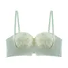 Lencería nueva para mujer: sujetador push-up de media copa para bustos pequeños para realzar la apariencia, sujetador strapless antideslizante con hermoso diseño en la espalda, soporte lateral para el busto, anti-caída, sujetador strapless