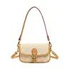 Bolsas de Alta Gama Transfronterizas para Mujer, Bolsos Cuadrados Pequeños Nuevos Versátiles con Estampado Retro, Bolsos de Hombro para Mujer para el Trabajo, Bolsos Cruzados, Modernos
