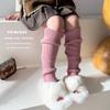 Conjunto de calcetines para niña, primavera y otoño, calcetines tejidos japoneses, protectores de piernas cálidos en tubo, conjuntos de piernas de lana, fabricantes por lotes