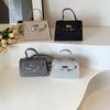 Bolso Kelly para Mujer 2025 Modelo Nuevo con Adornos de Diamantes, Bolso Cruzado con un Toque Exclusivo de Alta Gama, Bolso de Hombro y de Mano Versátil para el Trayecto Diario