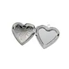 Marco de Fotos Espejo de Acero Inoxidable 316 con Forma de Corazón Joyería DIY Llavero de Corazón Colgante Puede Contener Fotos Caja de Fotos para Pareja