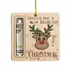 Decoração de Natal Transfronteiriça Carteira de Árvore de Natal Etiqueta Pendurada de Natal Pingente de Decoração para Casa de Natal Pequeno Presente Presente