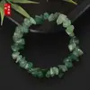 Pulsera Elástica de Grava de Cristal Natural al por Mayor Colorida Irregular Colección Caliente Transfronteriza Joyería de Mano al por Mayor