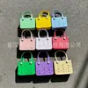 Bolsa de Praia Eva Estilo Coreano Moda Simples Bolsa com Furos Acessório DIY Bolsa de Mão Bolsa Tote de Verão para Exterior