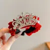 Corona de perlas para niña, hebilla para el cabello, tocado de princesa, horquilla para cola de caballo, artefacto para el cabello, accesorios para el cabello de niña pequeña