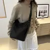 Bolsa Saco Casual Estilo Preguiçoso Nova Moda Coreana Simples para o Dia a Dia Bolsa de Ombro Design de Nicho Bolsa Transversal Artística