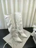 Nuevas Botas de Tacón Alto Stiletto Estilo Europeo Otoño/Invierno 2026 Versátiles Adelgazantes Arriba de la Rodilla Punta Fina Tacón Alto Botas Pantalón
