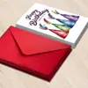 Novo Conjunto de Envelopes para Cartão de Aniversário Chapéu de Aniversário Simples Cartão Postal em Branco Cartão de Bênção Escrito à Mão Lote Mínimo de 10 Conjuntos