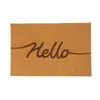 Alfombrilla de Coco Marrón Personalizada de PVC con Bucle de Seda Estampada Felpudo para Puerta Felpudo de Entrada Alfombrilla Antideslizante para Entrada