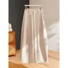 Procesamiento Personalización Otoño 2026 Pantalones de Pierna Ancha Caída Adelgazante Cintura Alta para Mujer Pantalones Largos Casuales Pierna Recta Sueltos Cien