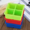 Silicone 4-blocos Cubo de Gelo Silicone Molde de Cubo de Gelo Molde de Cubo de Gelo Molde para Gelatina Pudim Molde de Cubo de Gelo de 4 blocos