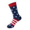 Calcetines de Media Pantorrilla Rayados con Estrellas de Bandera Americana Nuevos Seleccionados Cuidadosamente para Aliexpress y Amazon, Absorbentes del Sudor, Casuales, Versátiles