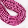 Lanyard de Color Puro Casual de Cuero PU Algodón Núcleo Colgante para Bolsos Accesorios DIY Tejido a Mano Colgante para Funda de Teléfono Móvil Venta al por Mayor